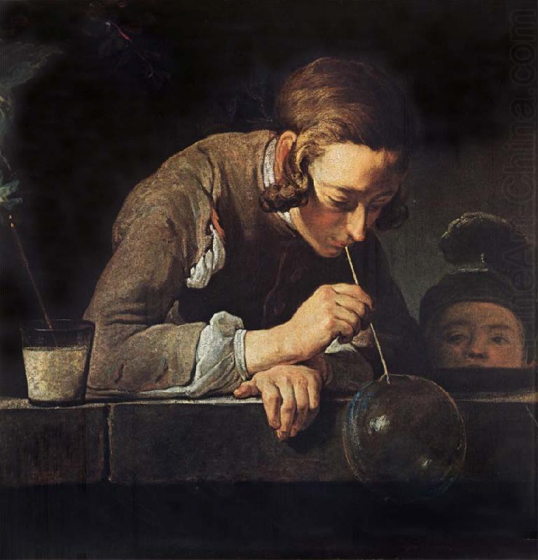 Jean Baptiste Simeon Chardin Boy Blowing Bubbles china oil painting image